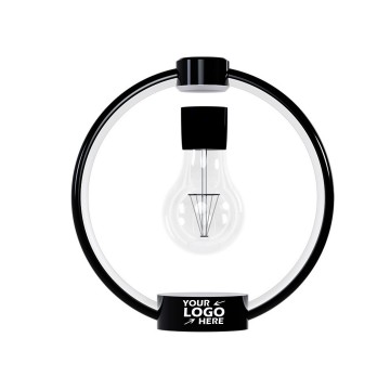  Magnetic Levitation Bulb Table Lamp with Circular Halo Light